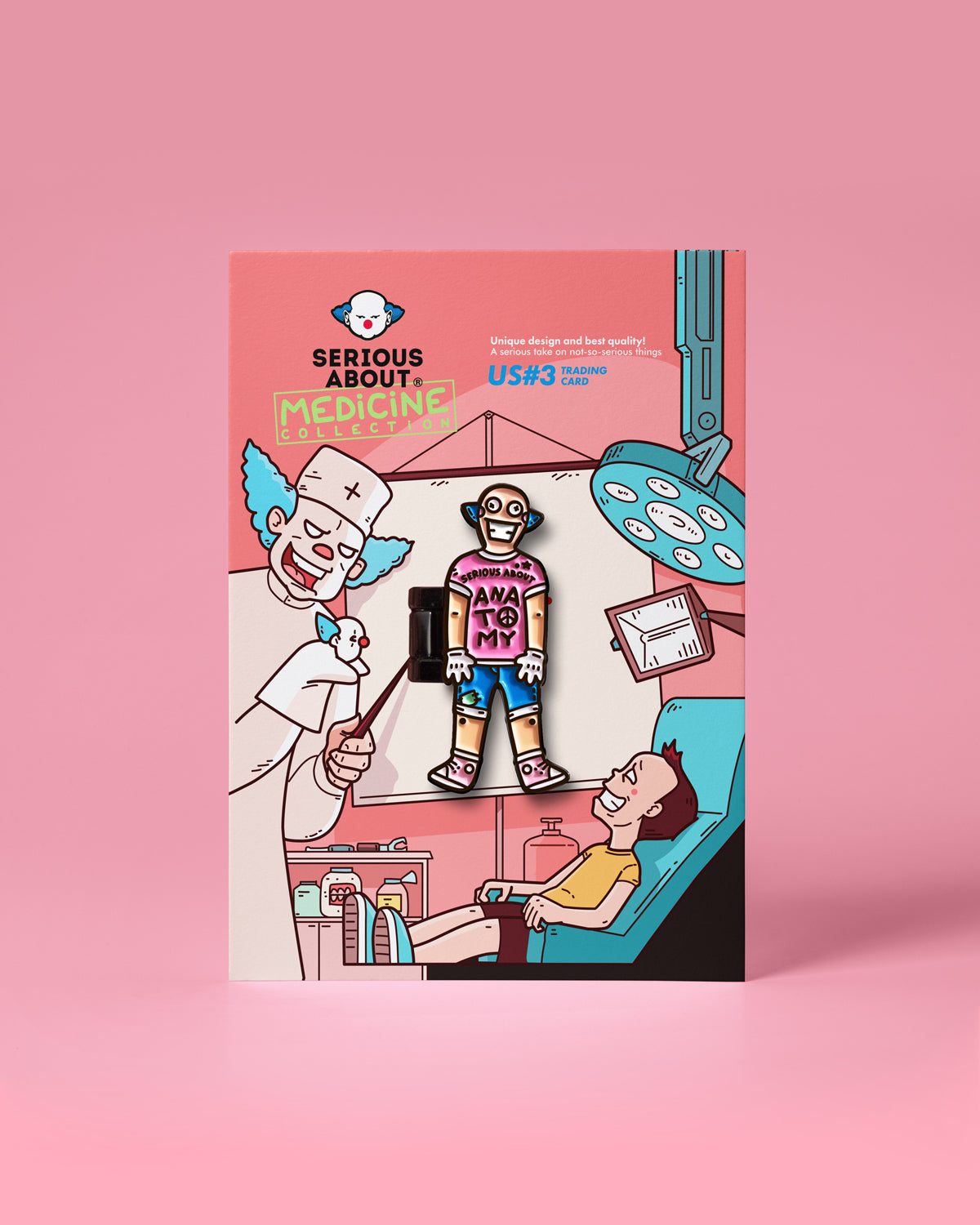 ANATOMY MAN, MOVING ENAMEL PIN