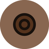 NIPPLE DIMPLE, BROWN FRAME, BROWN BUTTONS