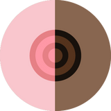NIPPLE DIMPLE, PINK FRAME, DIVERSE BUTTONS