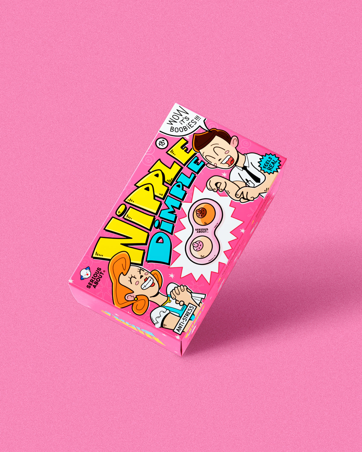 NIPPLE DIMPLE, BROWN FRAME, BROWN BUTTONS