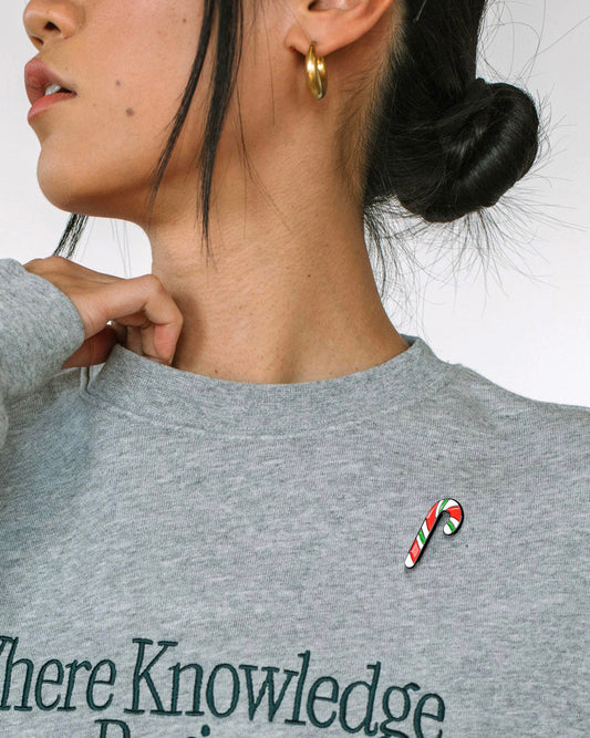 CANDY CANE, ENAMEL PIN