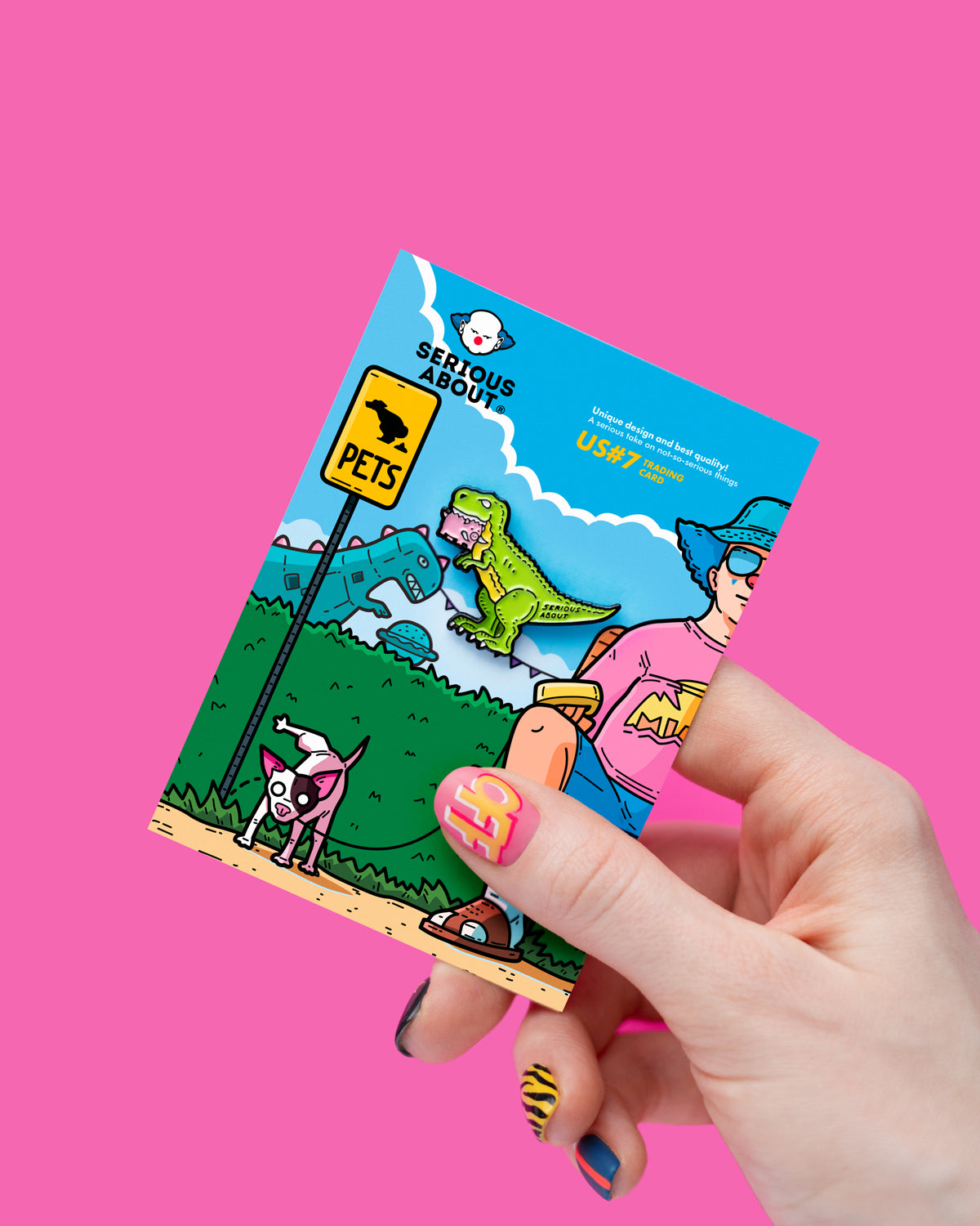 DINOSAUR PORK LOVER PIN