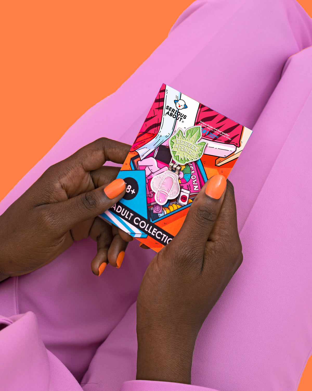 HIDDEN WIENER, folding enamel pin