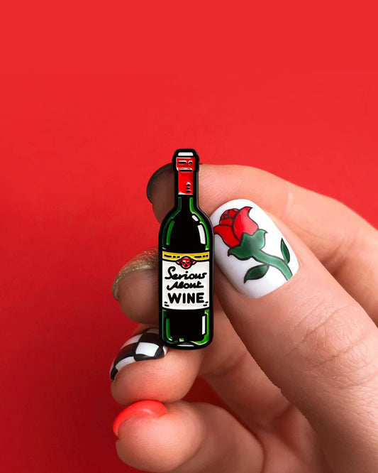 WINE, ENAMEL PIN