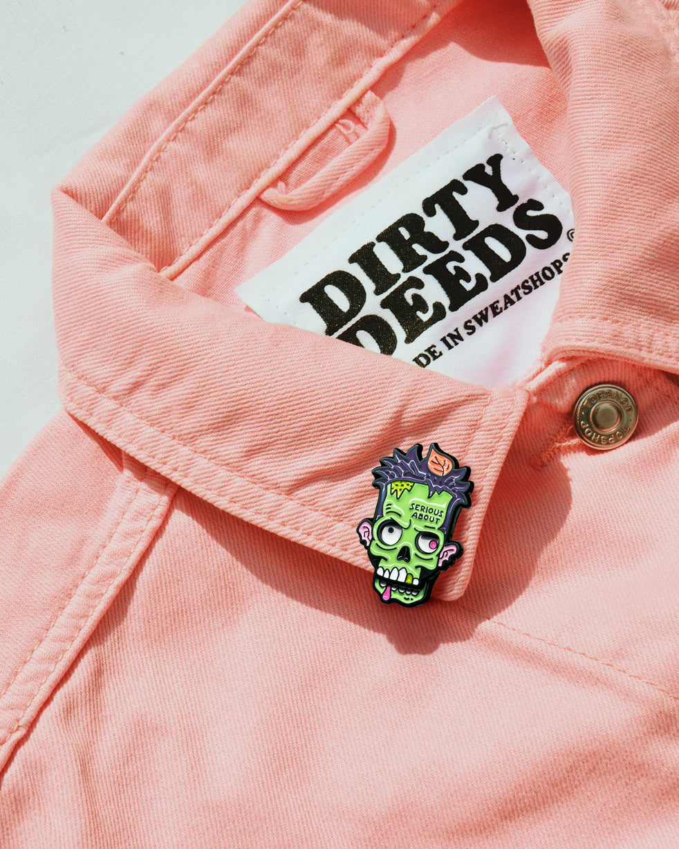 ZOMBIE, sliding enamel pin