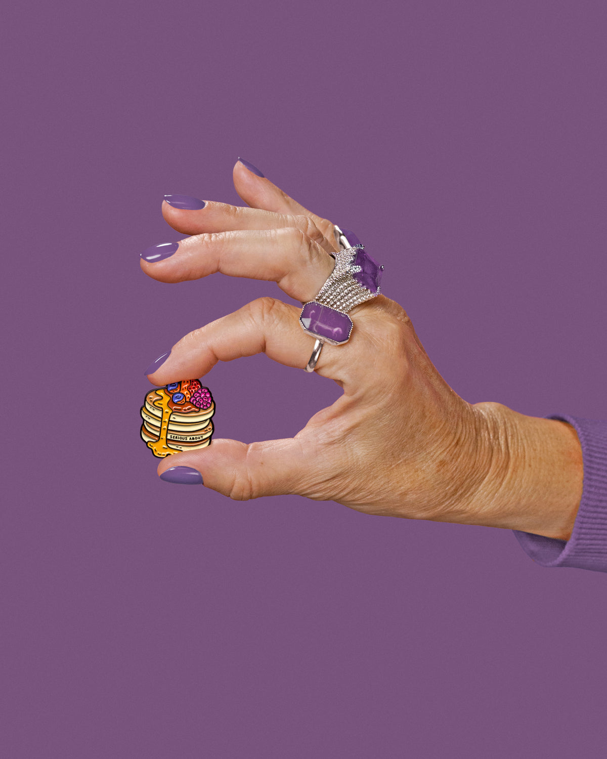 PANCAKES, enamel pin