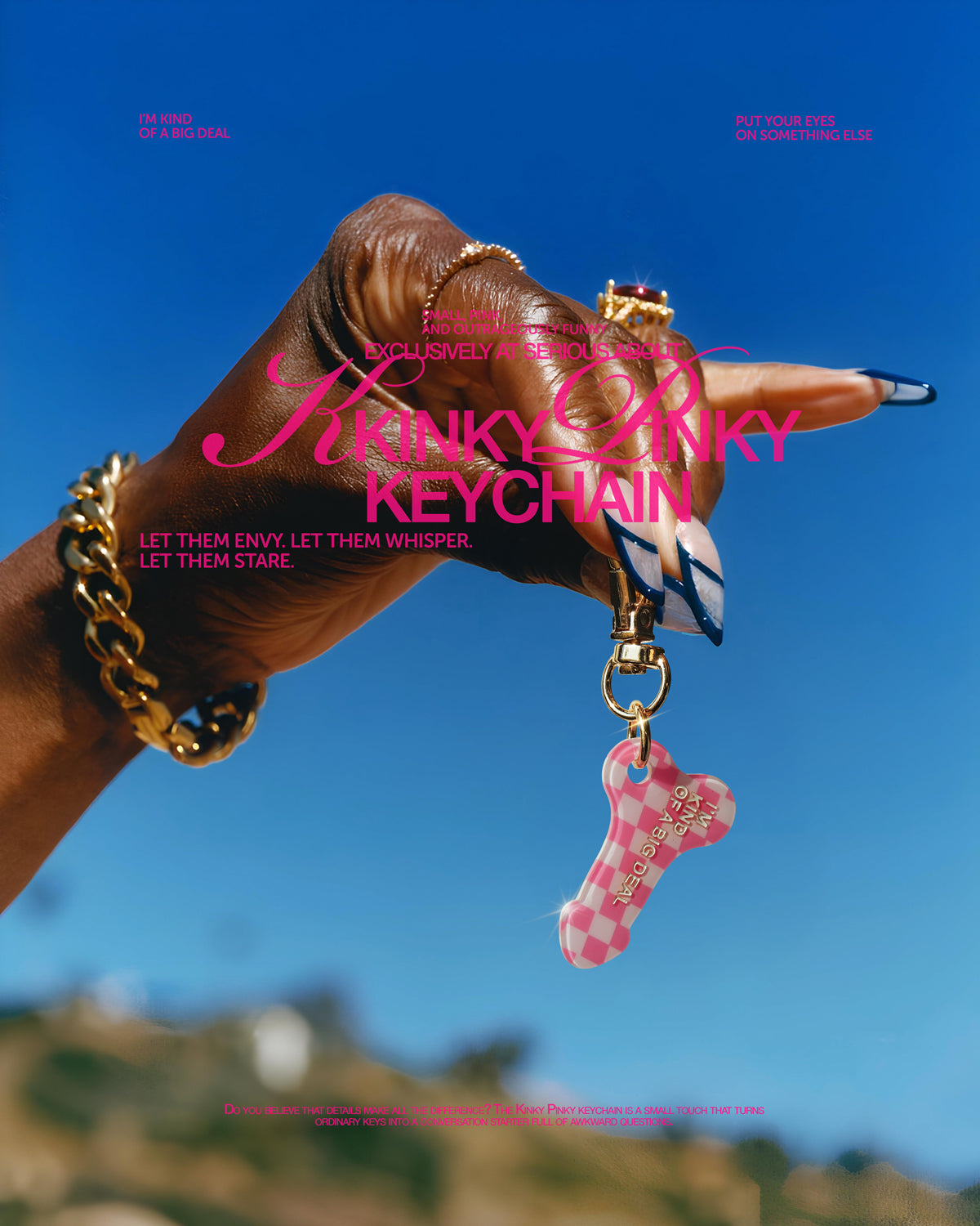 KINKY PINKY KEYCHAIN