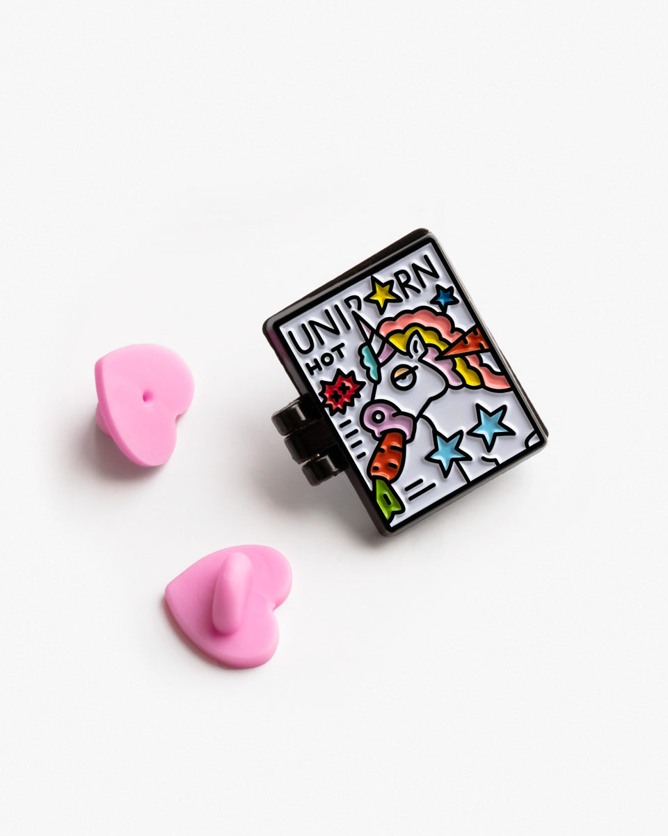 UNIPORN, moving enamel pin