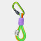 GREEN MULTICOLORED ROPE KEYCHAIN