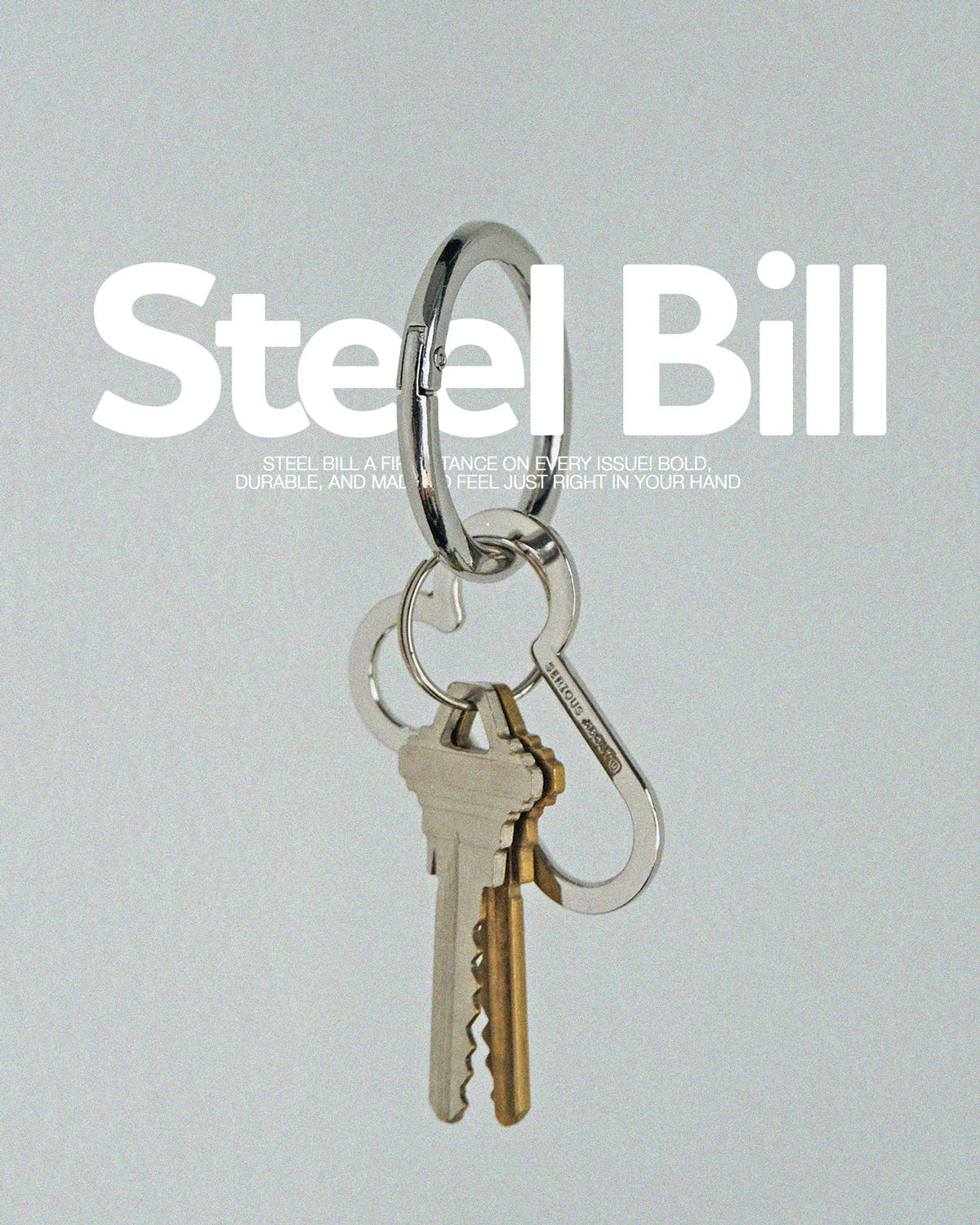 STEEL BILL KEYCHAIN