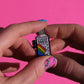 UNICORN WITH A SECRET, folding enamel pin
