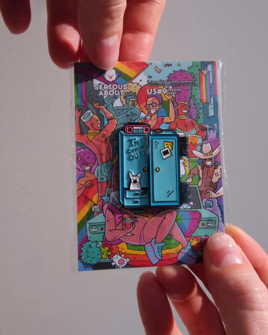 OUT OF THE CLOSET FOLDING PIN