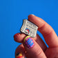 BREAKING NEWSPAPER, ENAMEL PIN