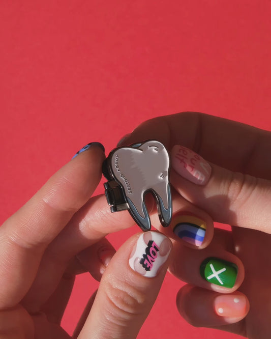 TOOTH FAIRY, folding enamel pin