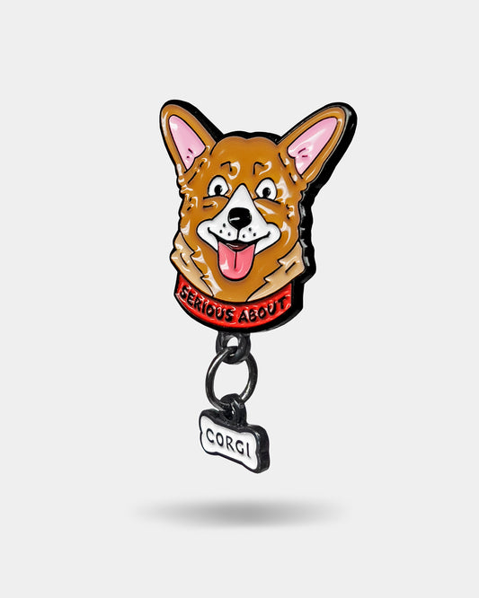 CORGI DOG, enamel pin