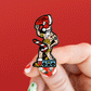 NAUGHTY SANTA, SPINNING ENAMEL PIN