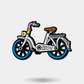 BICYCLE, enamel pin with spinning wheels