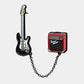 GUITAR COMBO BLACK, CHAINED PIN SET