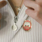 DARUMA DOLL GOLD, enamel pin