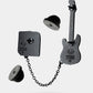 GUITAR COMBO BLACK, chained pin set