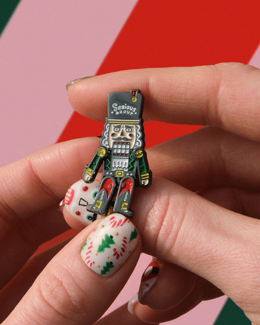 NUTCRACKER, spinning enamel pin
