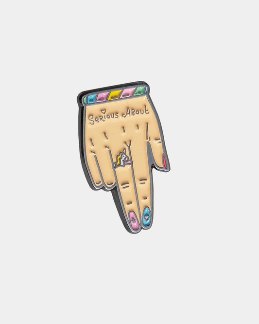 GIRLS POWER, SLIDING ENAMEL PIN