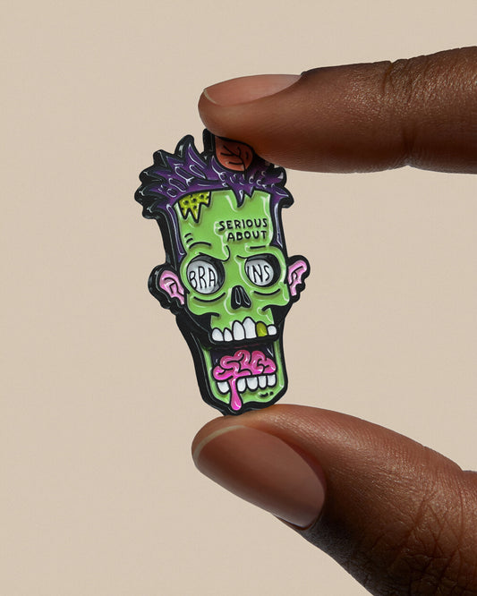 ZOMBIE, sliding enamel pin