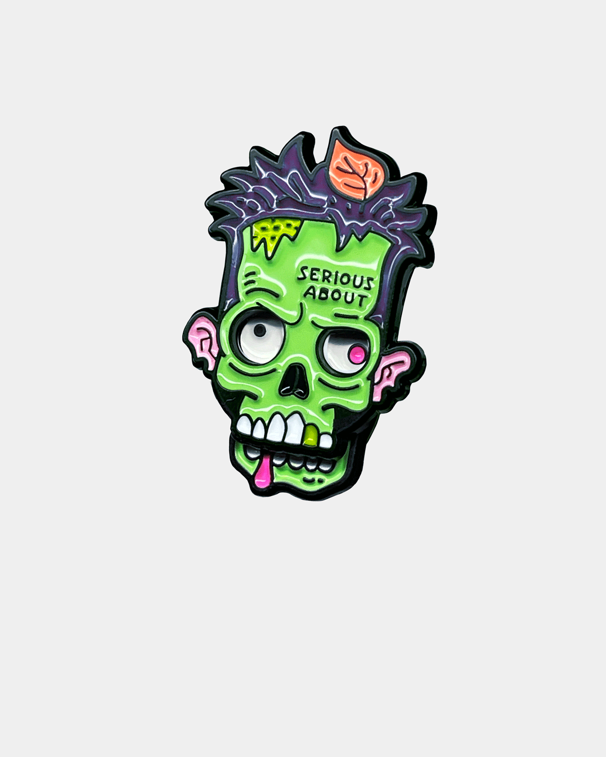 ZOMBIE, SLIDING ENAMEL PIN