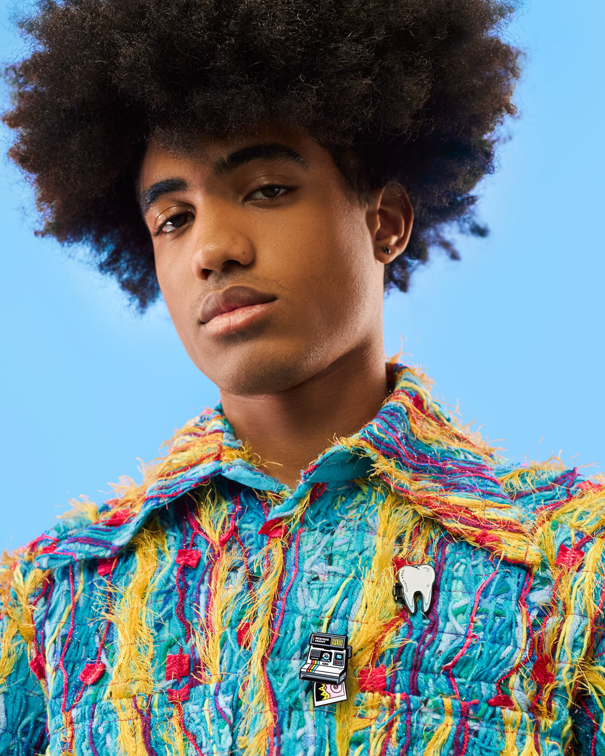 INSTANT CAMERA, SLIDING ENAMEL PIN