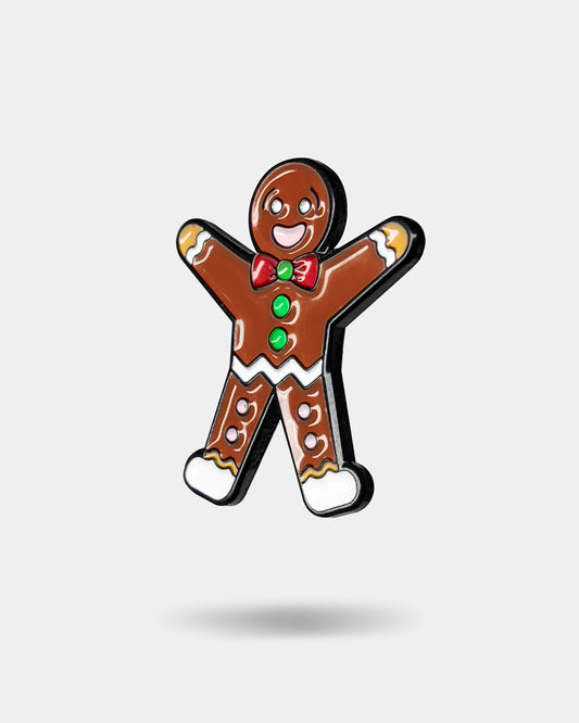 GINGERBREAD MAN, enamel pin
