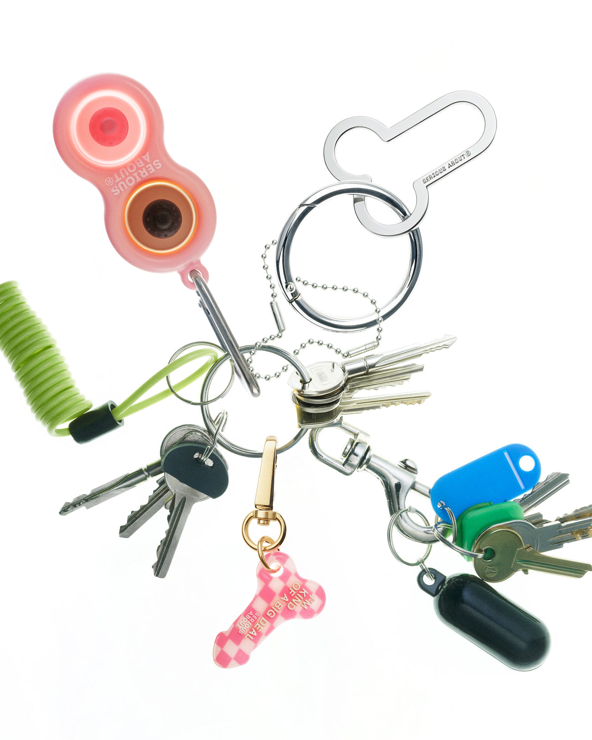 NIPPLE DIMPLE, PINK FRAME, DIVERSE BUTTONS