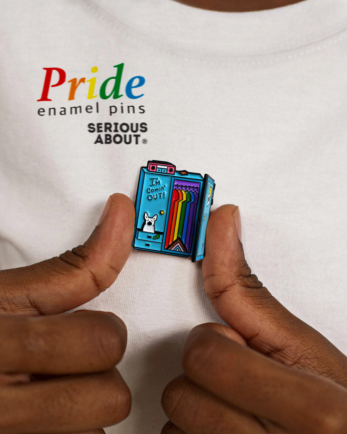 OUT OF THE CLOSET FOLDING PIN
