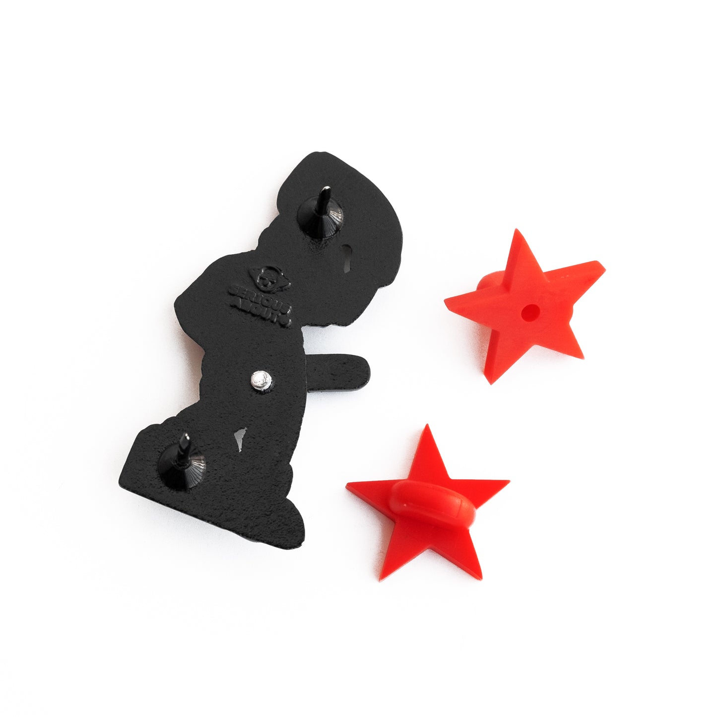 NAUGHTY SANTA, spinning enamel pin